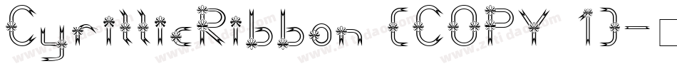 CyrillicRibbon (COPY 1)字体转换